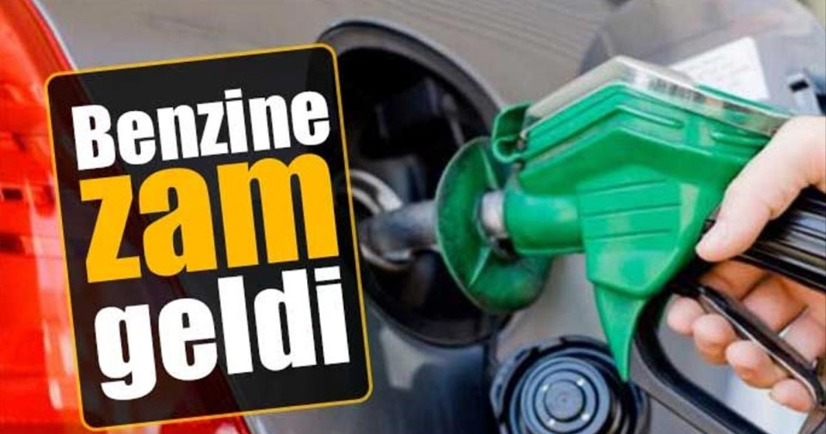 Benzine zam geldi!