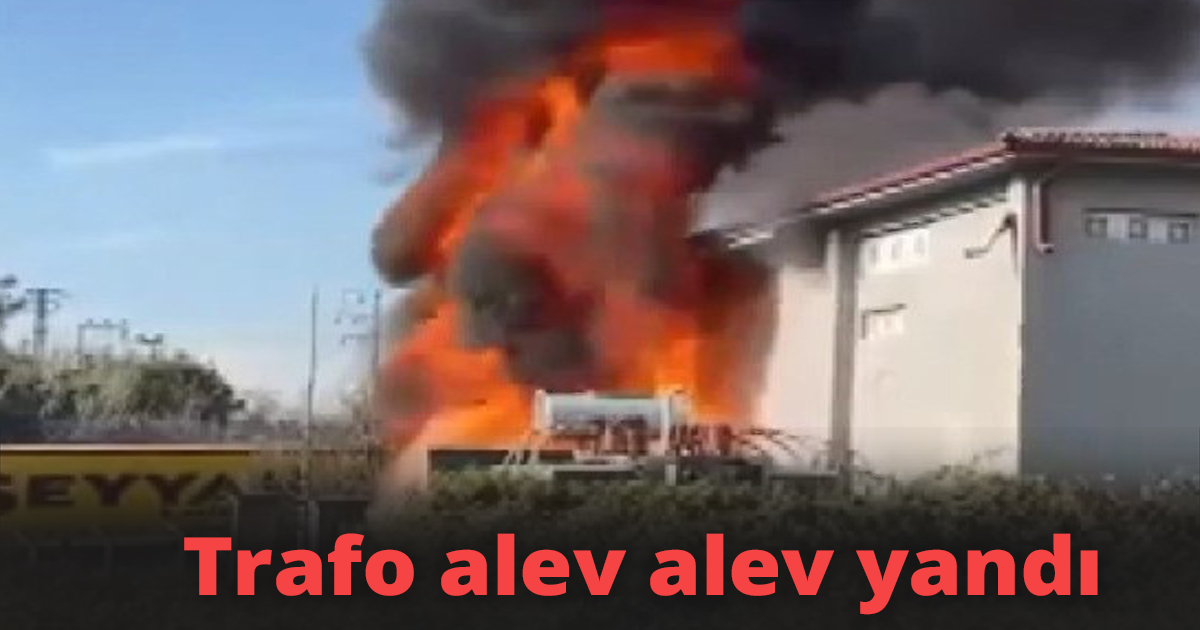 Kocaeli'de trafoda çıkan yangın korkuttu