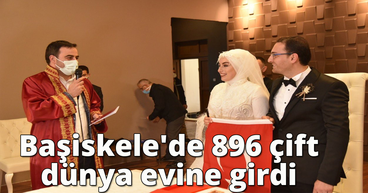  Başiskele'de 896 çift dünya evine girdi