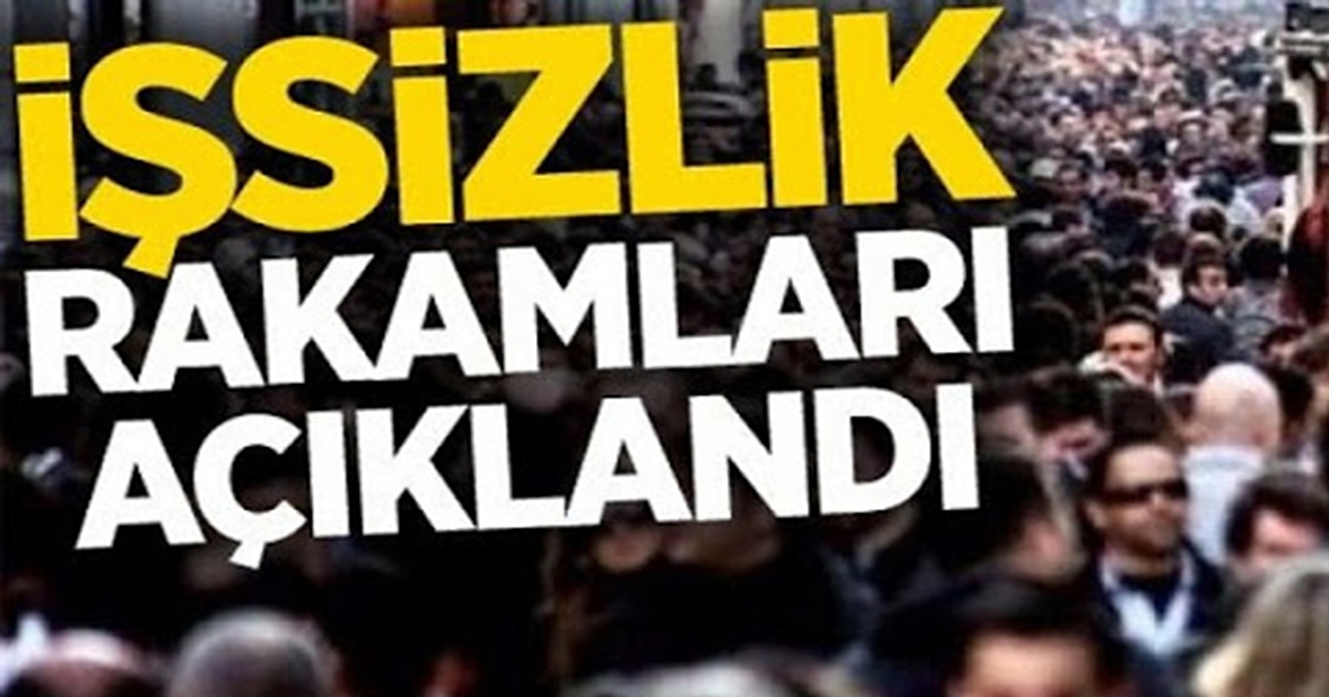 TÜİK işsizlik rakamlarını açıkladı