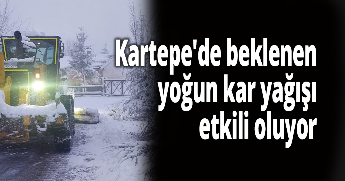 Kartepe'de beklenen yoğun kar yağışı etkili oluyor