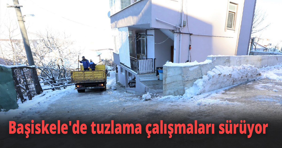 Başiskele'de tuzlama çalışmaları sürüyor