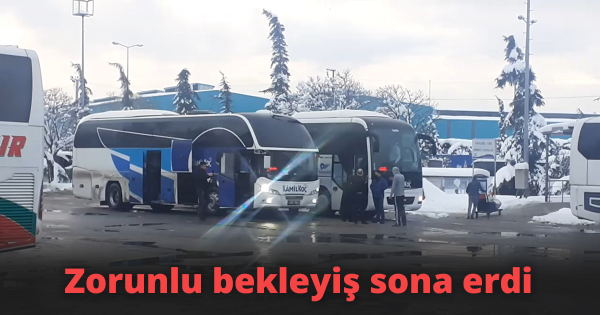 TEM otoyolunun açılmasıyla otobüsler yolculuklarına devam etti