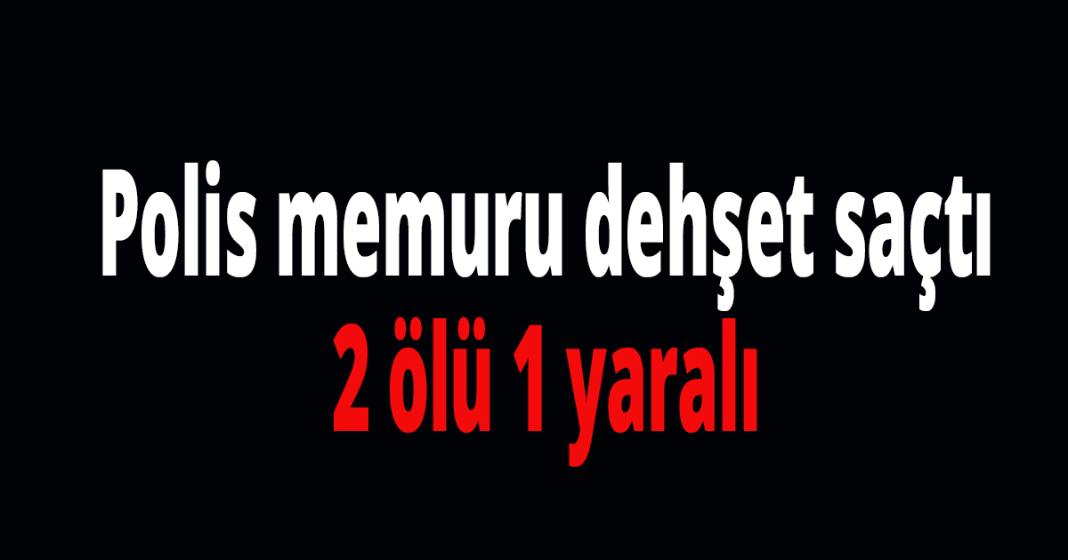 Polis memuru dehşet saçtı