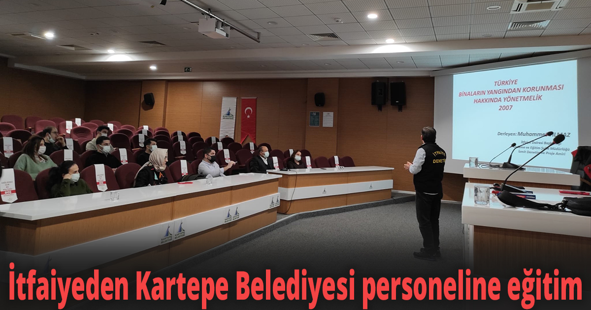 İtfaiyeden Kartepe Belediyesi personeline eğitim