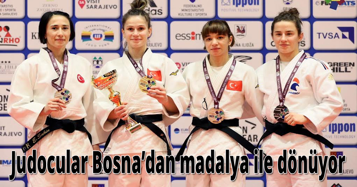 Judocular Bosna’dan madalya ile dönüyor