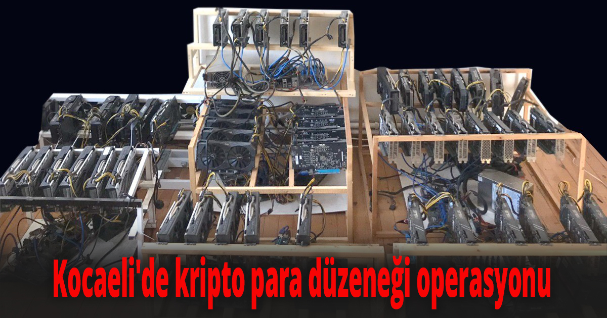 Kocaeli'de kripto para düzeneği operasyonu