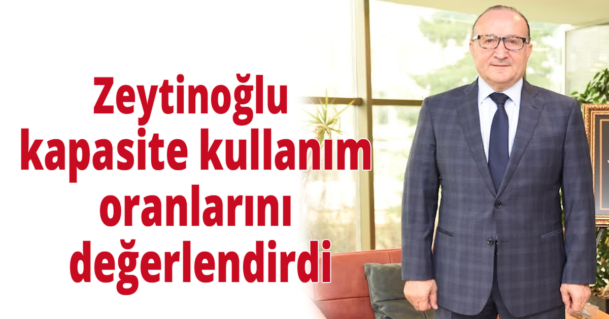 Zeytinoğlu kapasite kullanım oranlarını değerlendirdi