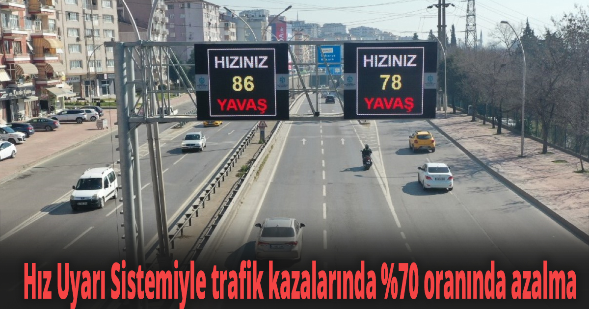 Hız Uyarı Sistemiyle trafik kazalarında %70 oranında azalma