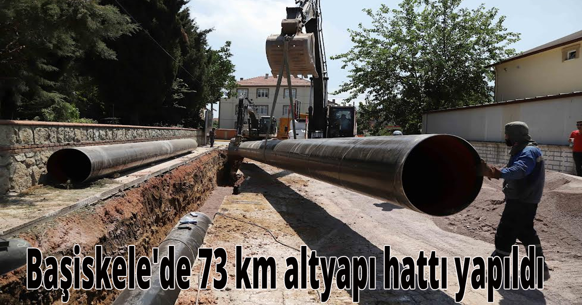 Başiskele'de 73 km altyapı hattı yapıldı