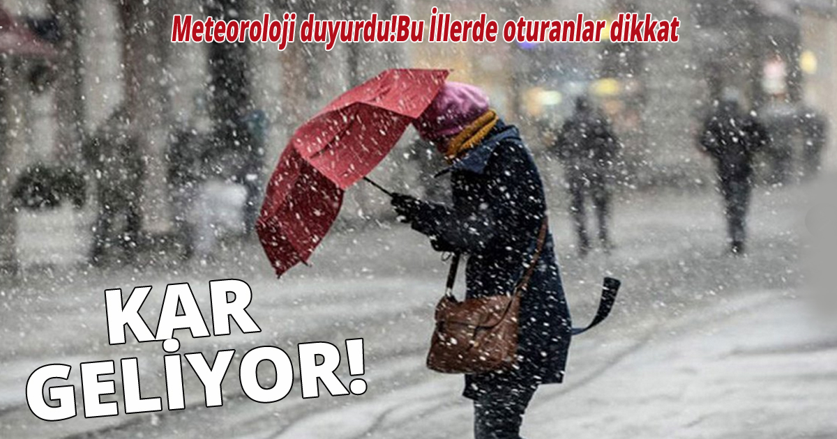 Meteoroloji uyardı