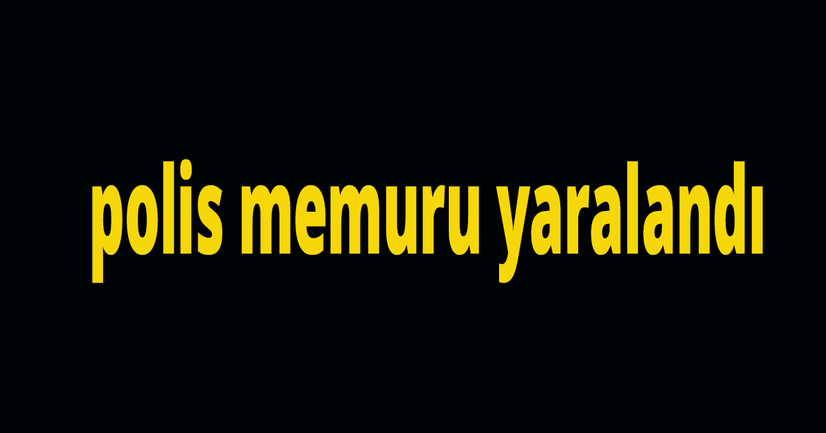  polis memuru yaralandı