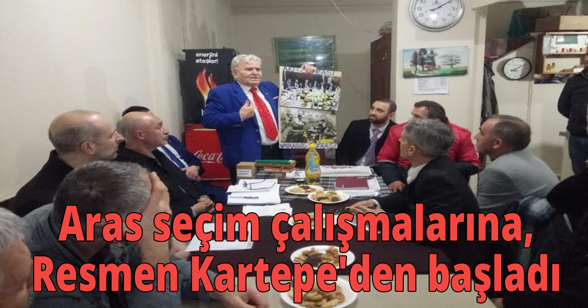 Aras seçim çalışmlarına, resmen Kartepe'den başladı