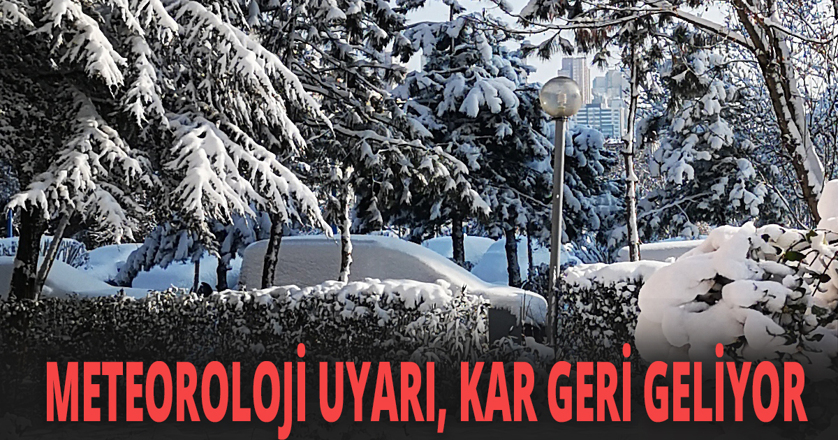 Kar geri geliyor