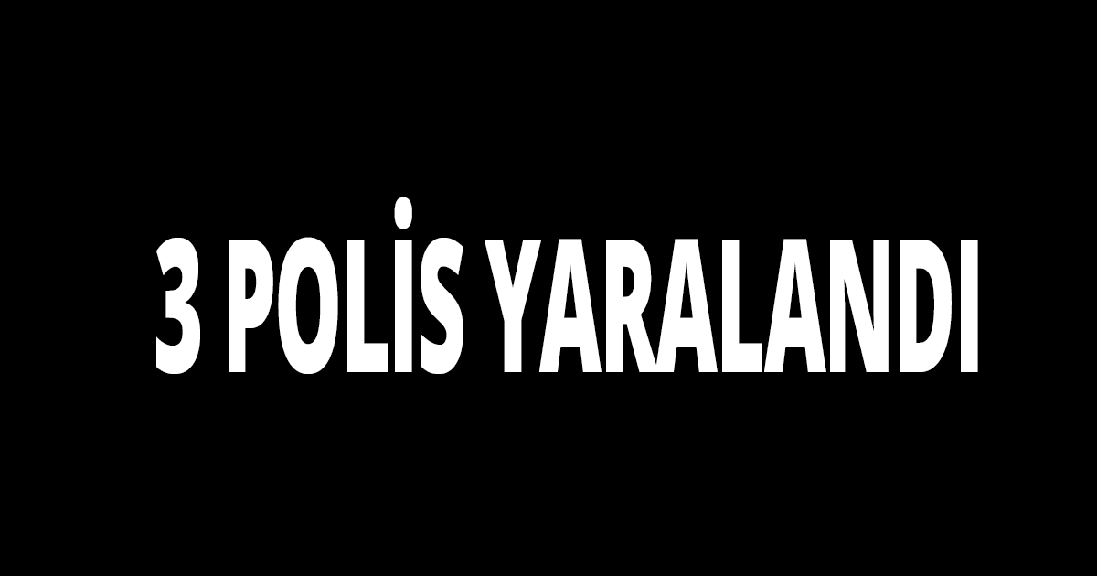 3 POLİS YARALANDI