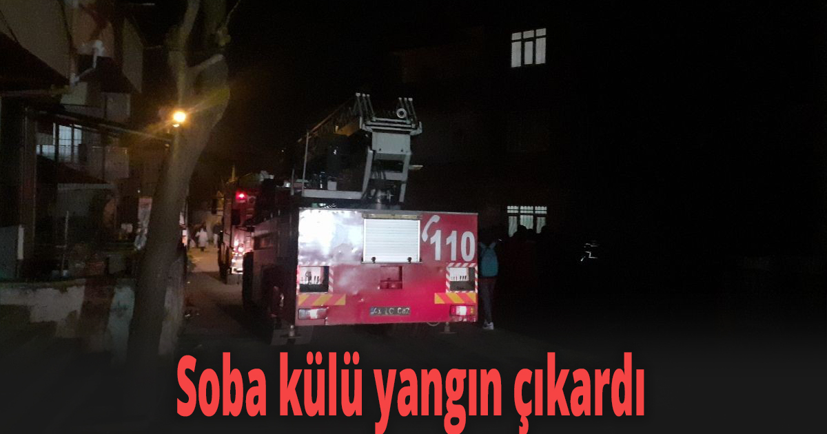 Soba külü yangın çıkardı