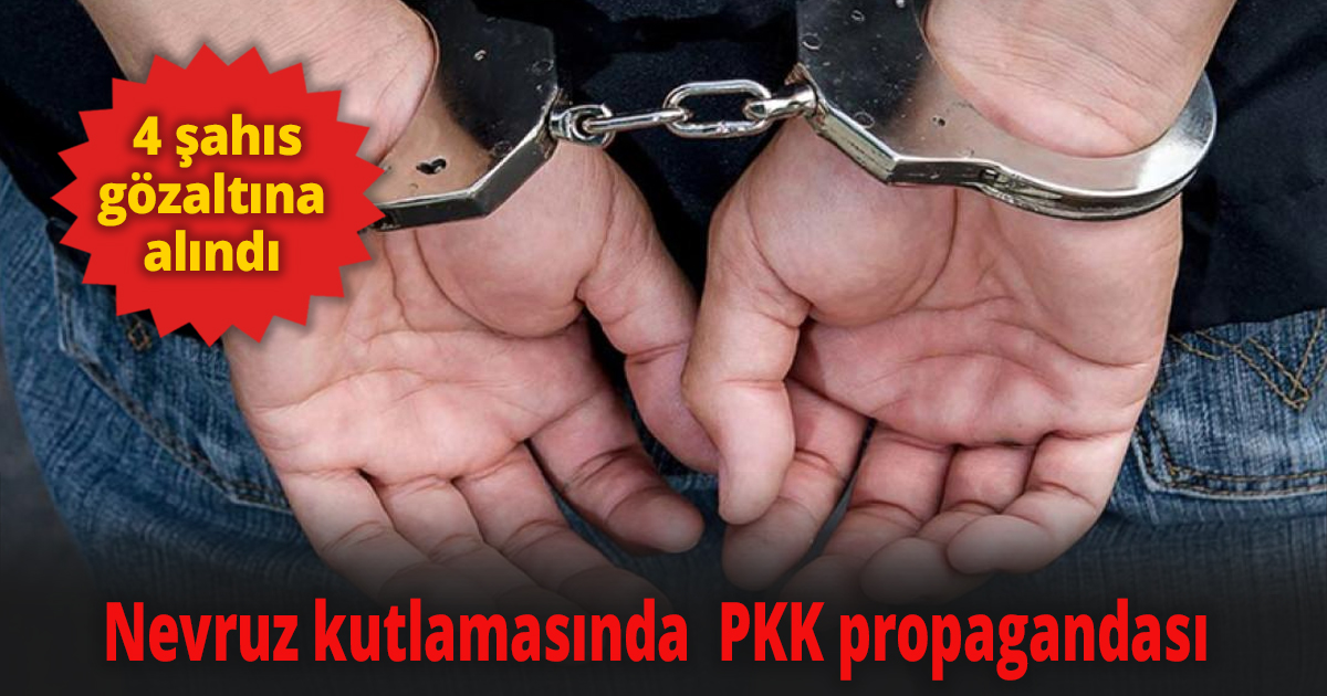 Nevruz kutlamasında  PKK propagandası 