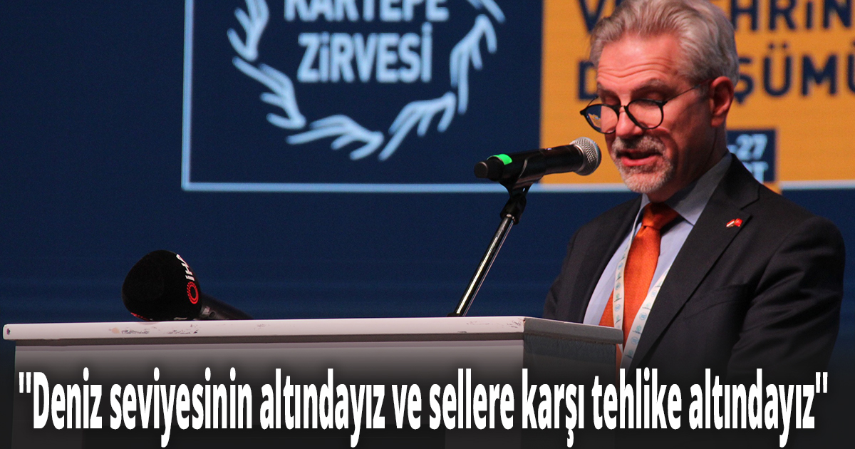 ''Deniz seviyesinin altındayız ve sellere karşı tehlike altındayız''