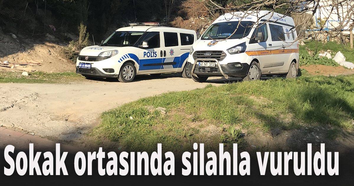 Sokak ortasında vuruldu