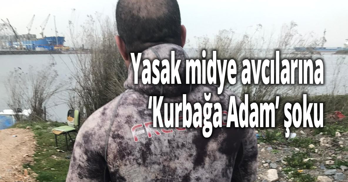 Yasak midye avcılarına ''Kurbağa Adam'' şoku