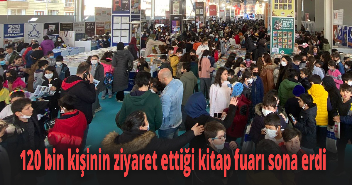 120 bin kişinin ziyaret ettiği kitap fuarı sona erdi