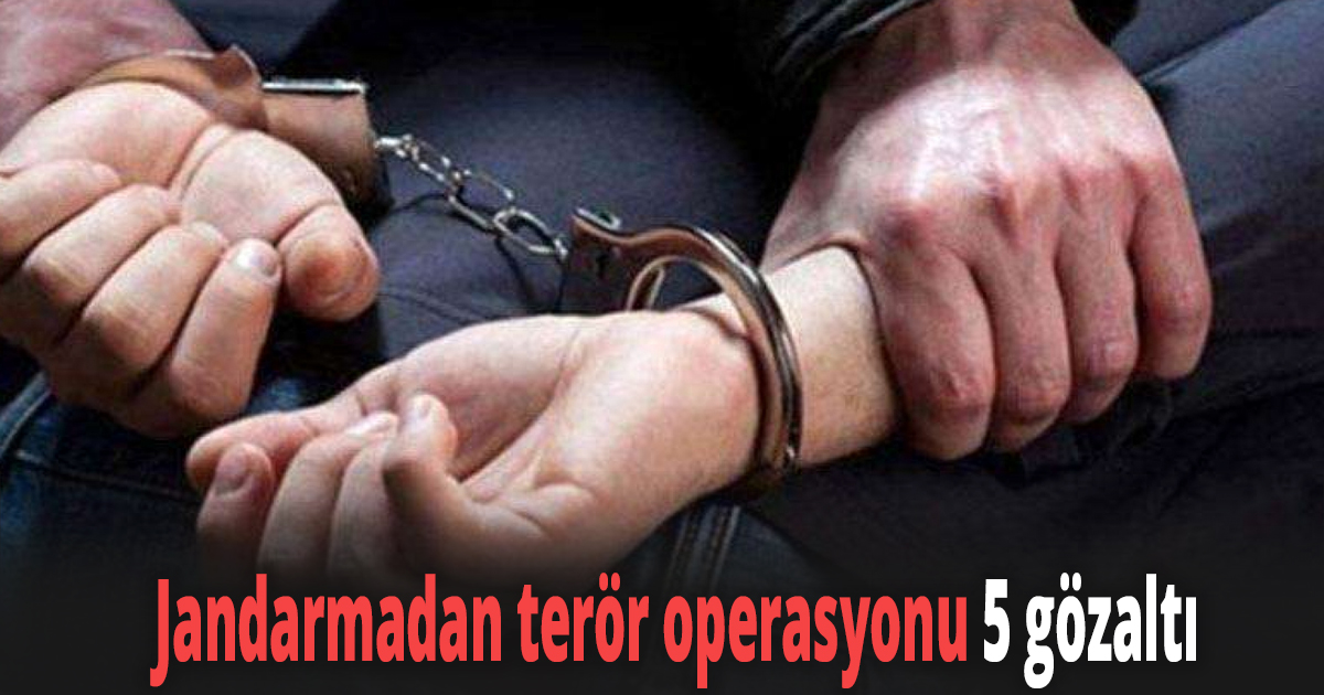 Jandarmadan terör operasyonu