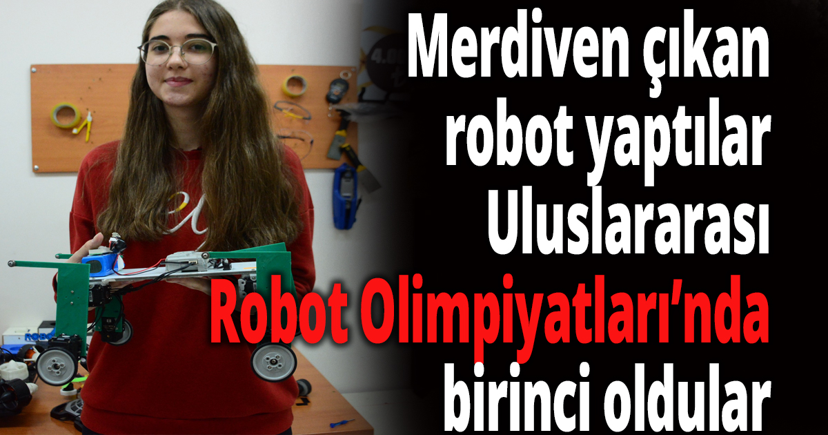 Merdiven çıkan robot yaptılar