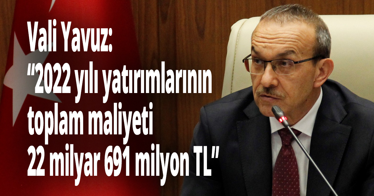 Kocaeli'ye  22 milyar 691 milyon TL yatırım