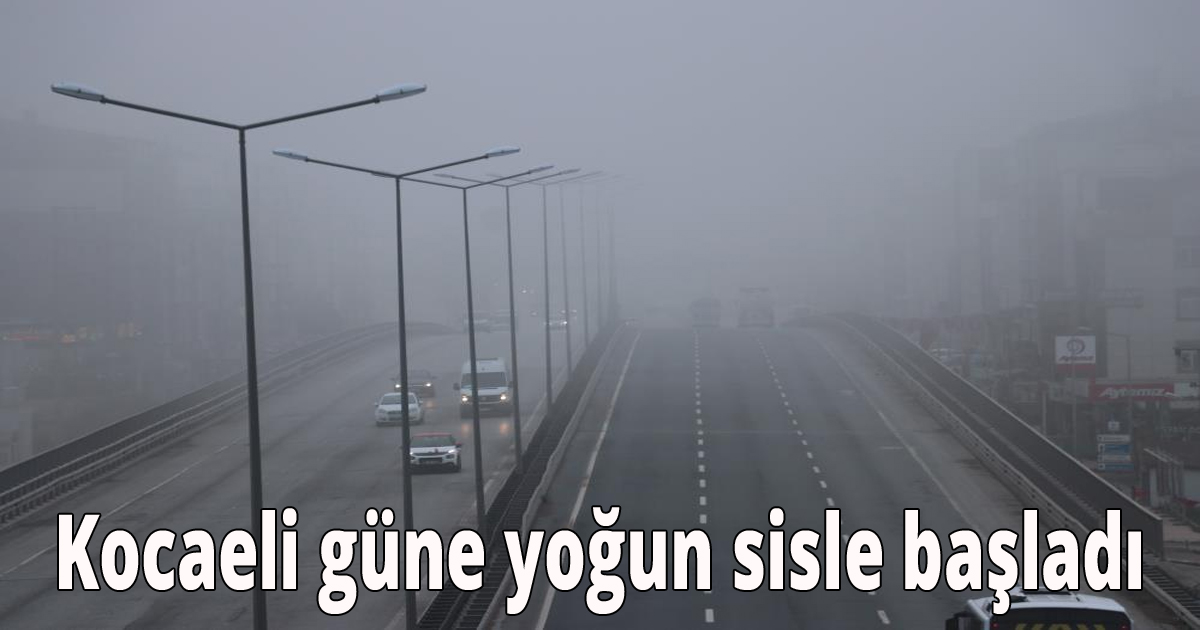 Kocaeli güne yoğun sisle başladı