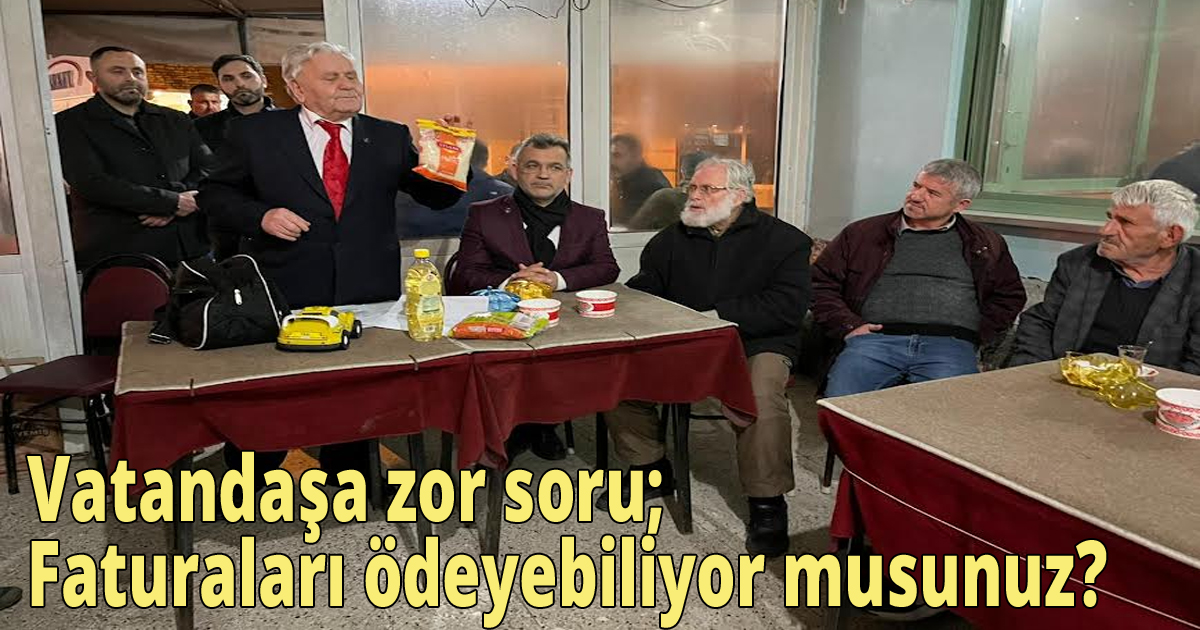 Vatandaşa zor soru;Faturaları ödeyebiliyor musunuz?