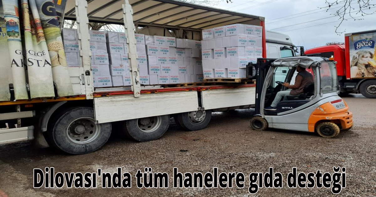 Dilovası'nda tüm hanelere gıda desteği