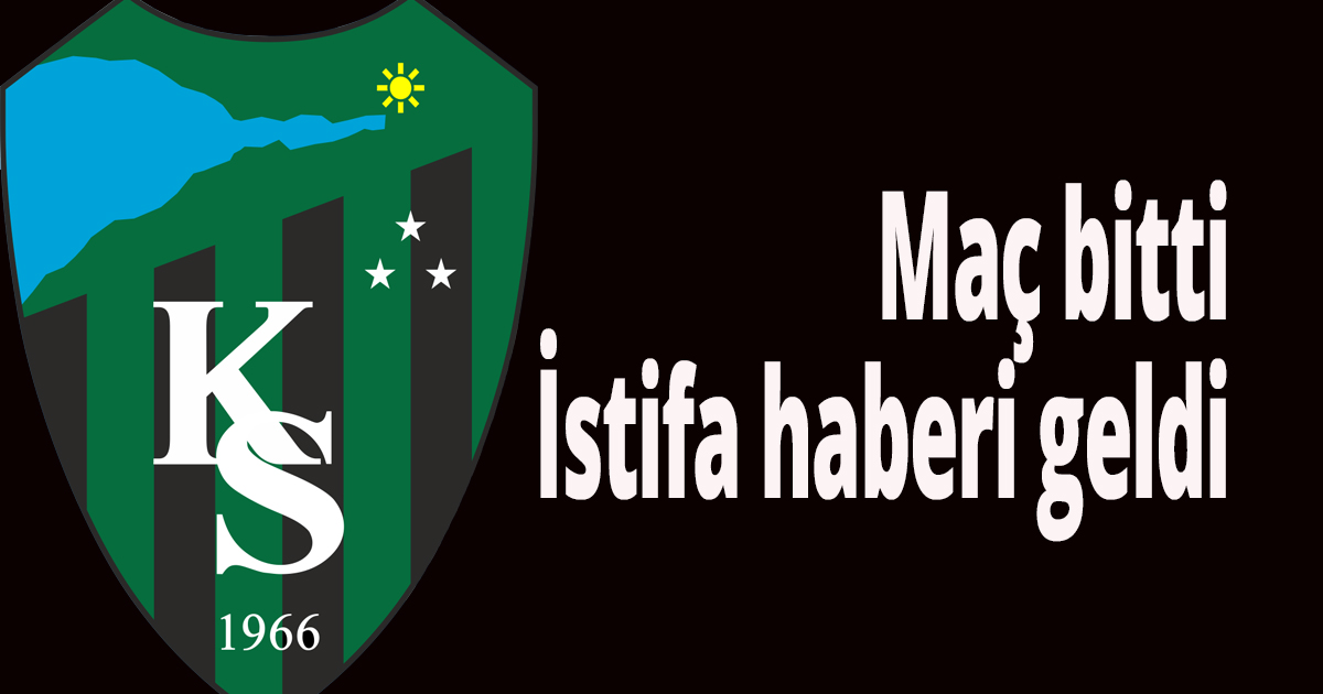 Bursa maçının ardından istifa etti