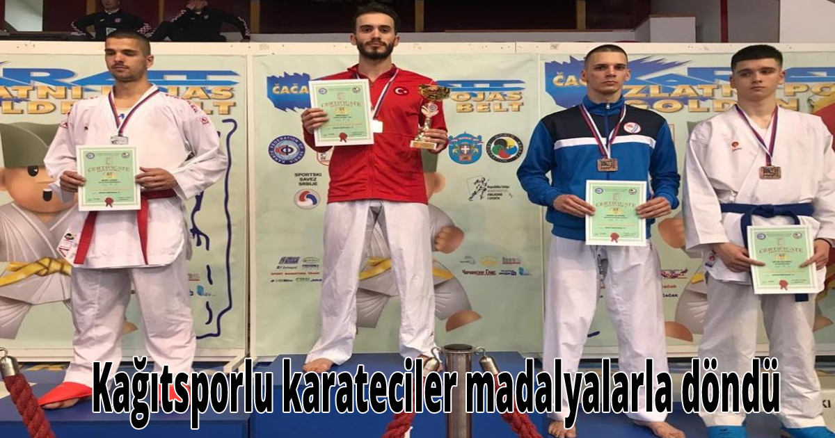 Kağıtsporlu karateciler madalyalarla döndü