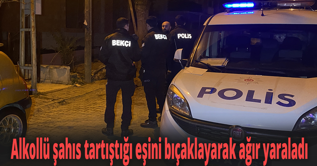 Alkollü şahıs tartıştığı eşini bıçaklayarak ağır yaraladı