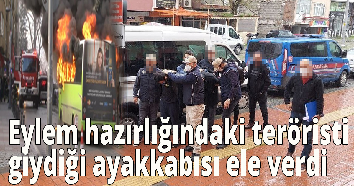 Eylem hazırlığındaki teröristi giydiği ayakkabısı ele verdi