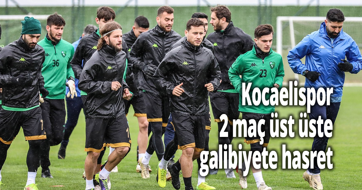 Kocaelispor, 2 maç üst üste galibiyete hasret