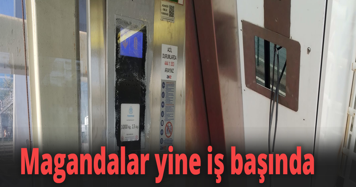 Magandalar yine iş başında