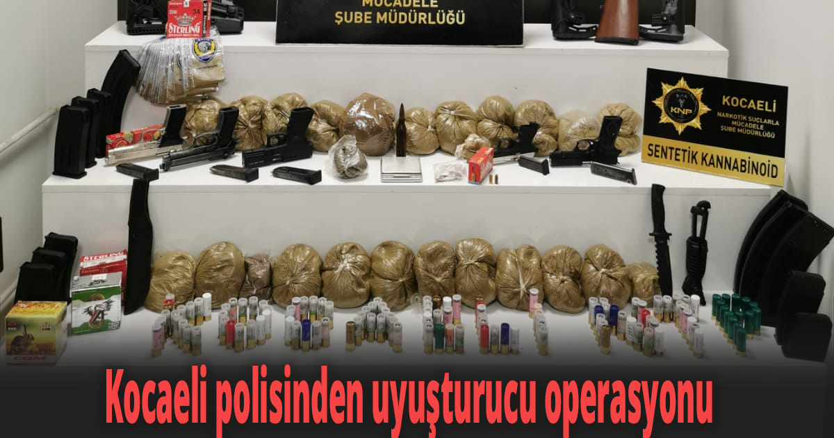 Kocaeli polisinden uyuşturucu operasyonu