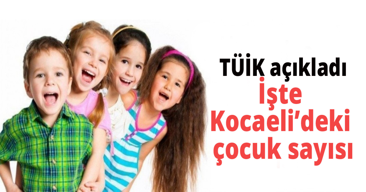 TÜİK açıkladı, İşte Kocaeli'deki çocuk sayısı