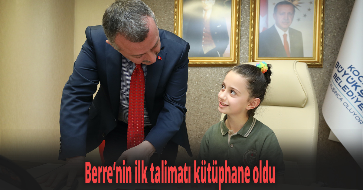 Berre’nin ilk talimatı kütüphane oldu