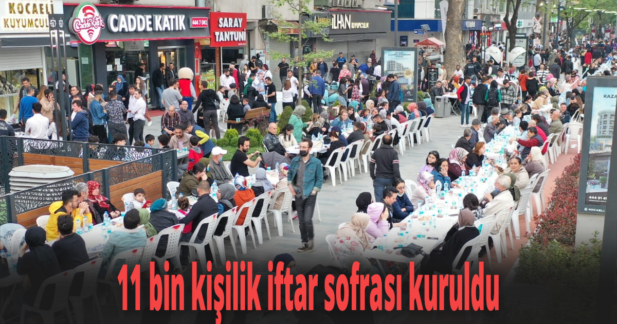 Büyükşehirden dev iftar