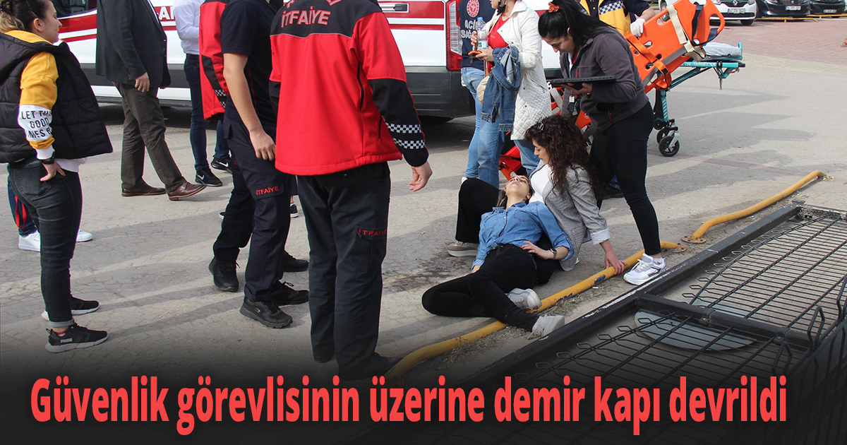 İş yerini açmak isteyen güvenlik görevlisi dehşeti yaşadı