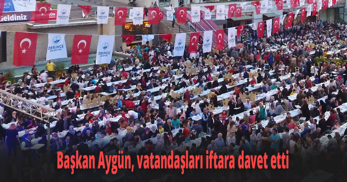 Başkan Aygün, vatandaşları iftara davet etti