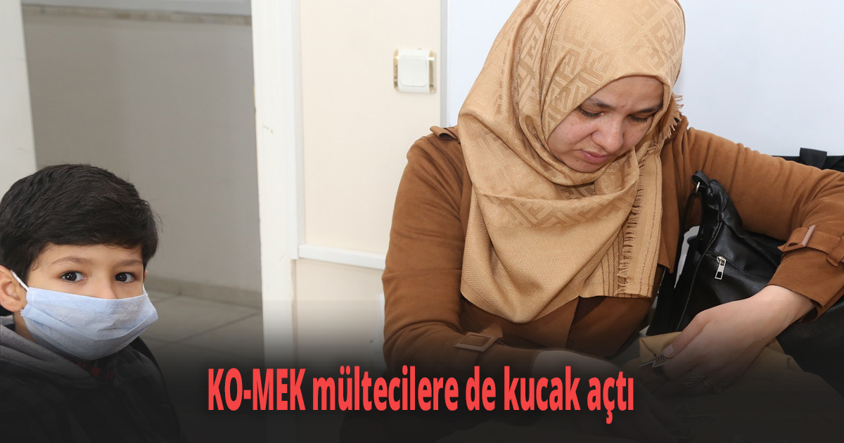 KO-MEK mültecilere de kucak açtı