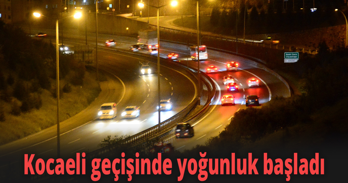 İftar sonrası sürücüler yola çıktı