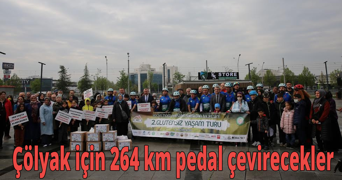 Çölyak için 264 km pedal çevirecekler