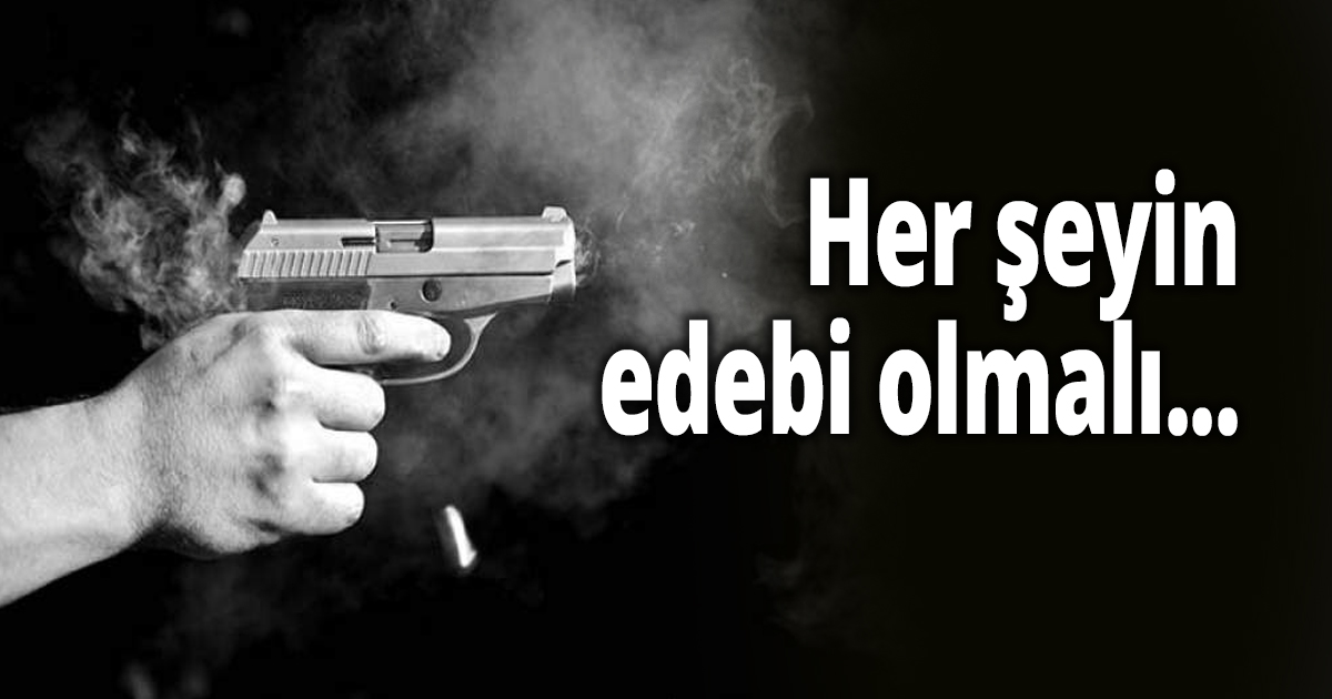 Alkol kullananında bir edebi olmalı