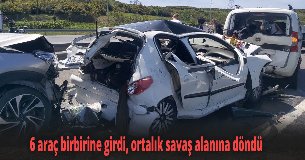 TEM’de zincirleme kaza