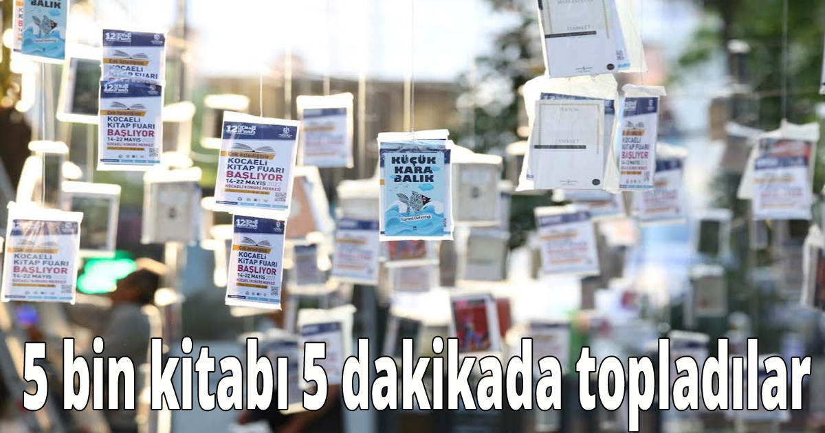 5 bin kitabı 5 dakikada topladılar