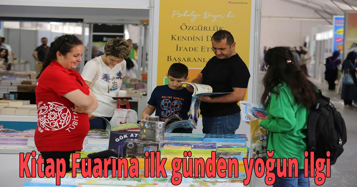 Kitap Fuarına ilk günden yoğun ilgi
